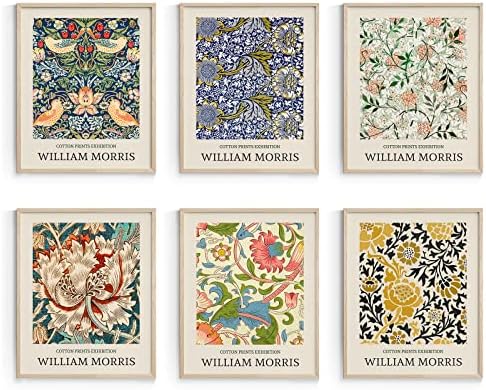 Habseligkeit William Morris Wall Art Prints, Retro Wall Decors by Habseligkeit