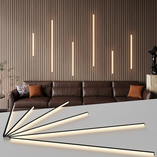 Slat Wall Lights 6pcs Adhesive LED Panel Lights by PeaceCozinessComfortable
