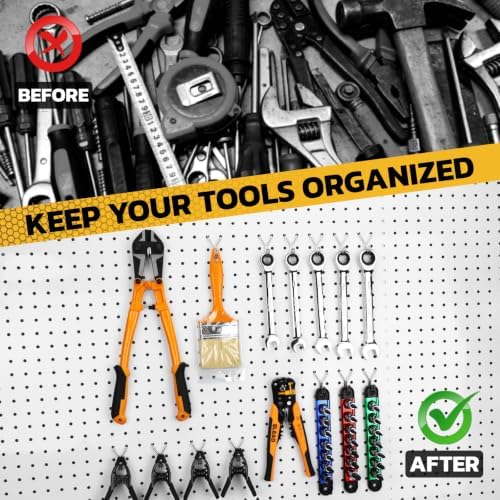 ELEAD 90-Piece Pegboard Hooks J-Hook, Fits 1/8” & 3/16” Pegboards, Heavy Duty - Image 6