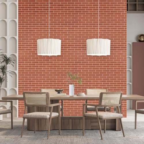 80 Pcs Faux Thin Brick Veneer Wall Tiles, Inorganic Modified Clay, Realistic - Image 5