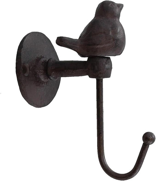 1PC Cast Iron Hooks 520013 Songbird Wall Hook by Neletao