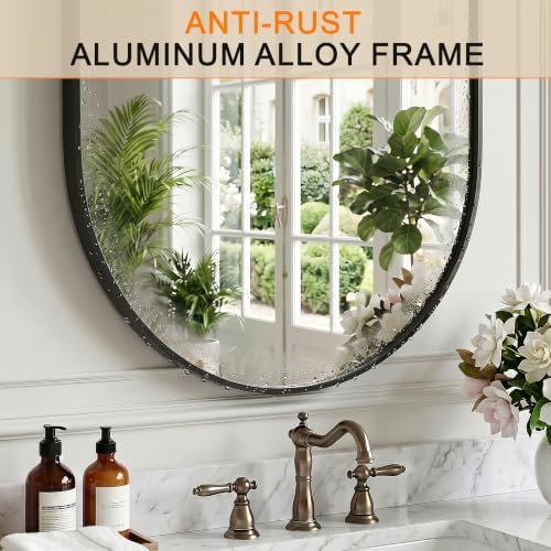 Oval Bathroom Mirror, 2 Pack 24"x36" Black Vanity Mirror - Image 4