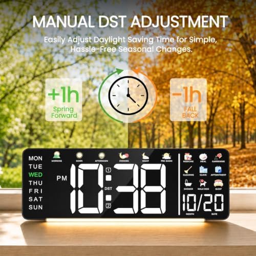 Hoifen 16" Large Digital Wall Clock - Image 6