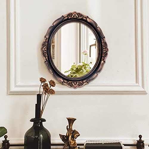 Eaoundm 13.1 x 14.8 inchs Mirror, Oval Plastic Frame - Image 2
