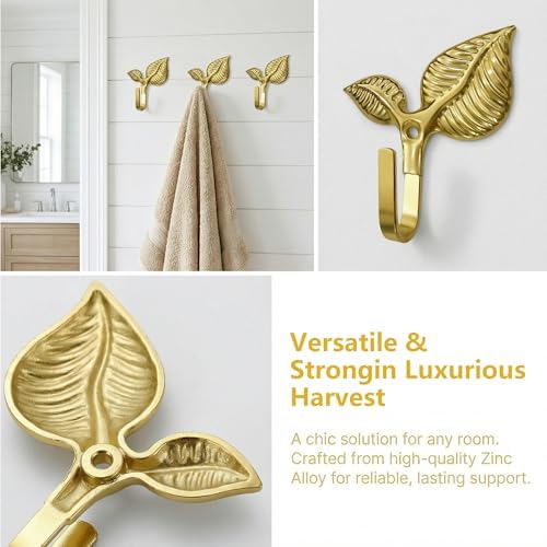 Decorative Wall Hooks 4 Pack, Metal Curtain Holdbacks - Image 6