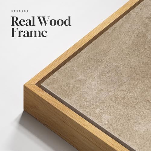 Large Framed Neutral Abstract Vertical Wall Art Decor - Image 3