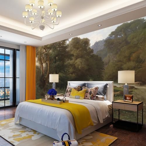 Classical realistic style natural landscape oil painting style self-adhesive - Image 6