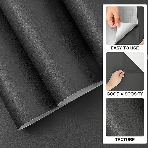 practicalWs 15.7"x 787.7" Grey Wallpaper Self Adhesive Peel and Stick - Image 2