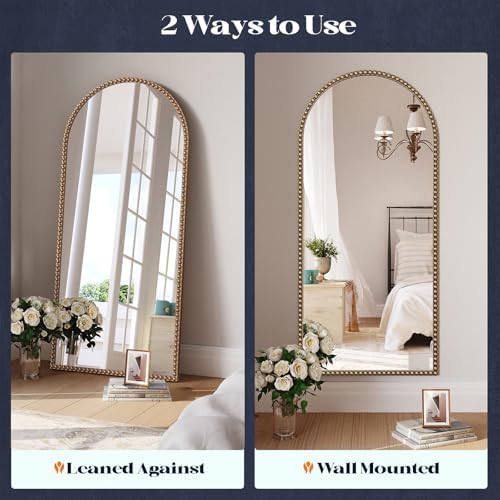 Arched Gold Antique Mirror - Image 5