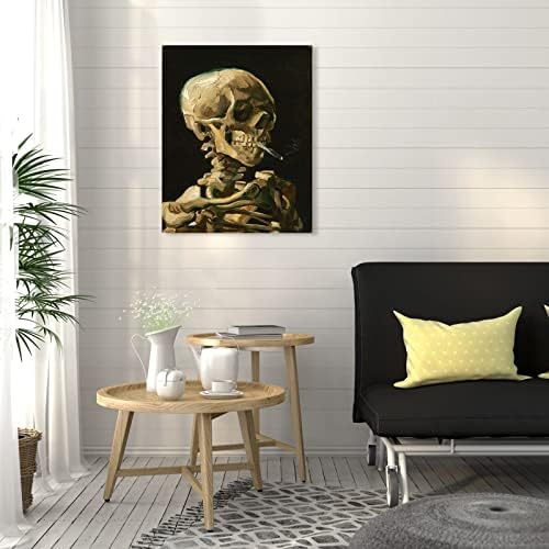 1 KINGO Van Gogh Canvas Wall Art: Skull of a Skeleton - Image 3