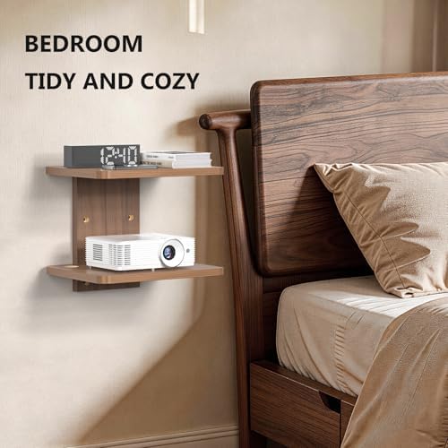WALI 2 Tier Floating TV Wall Shelf - Image 6