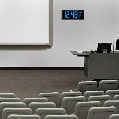 AcuRite 18" Blue LED Digital Indoor Clock - Image 6