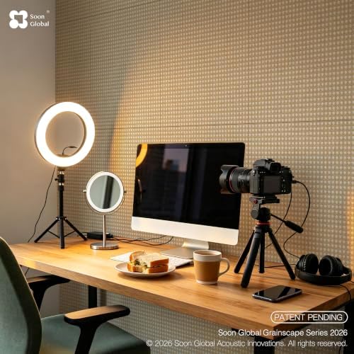 Soon Global Acoustic Wall Panels, Cane Lattice - Image 6