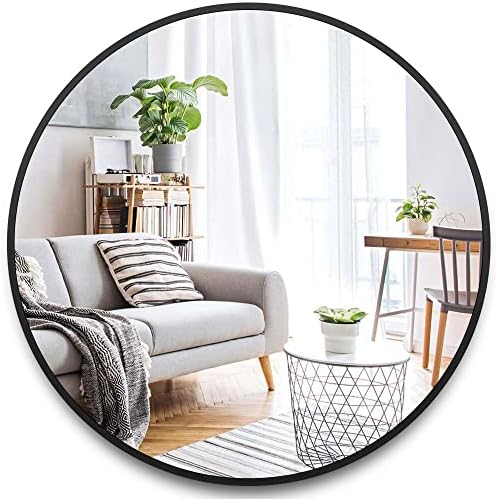 Itrue Round Metal Wall Mirror, 24 Inch by Villacola