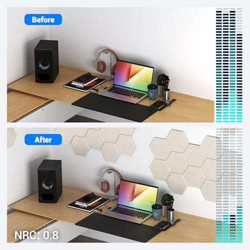 Acoustic Panels, Magrowill 12-Pack Soundproof Wall Panels 14 X 12 X 0.4 Inches - Image 6