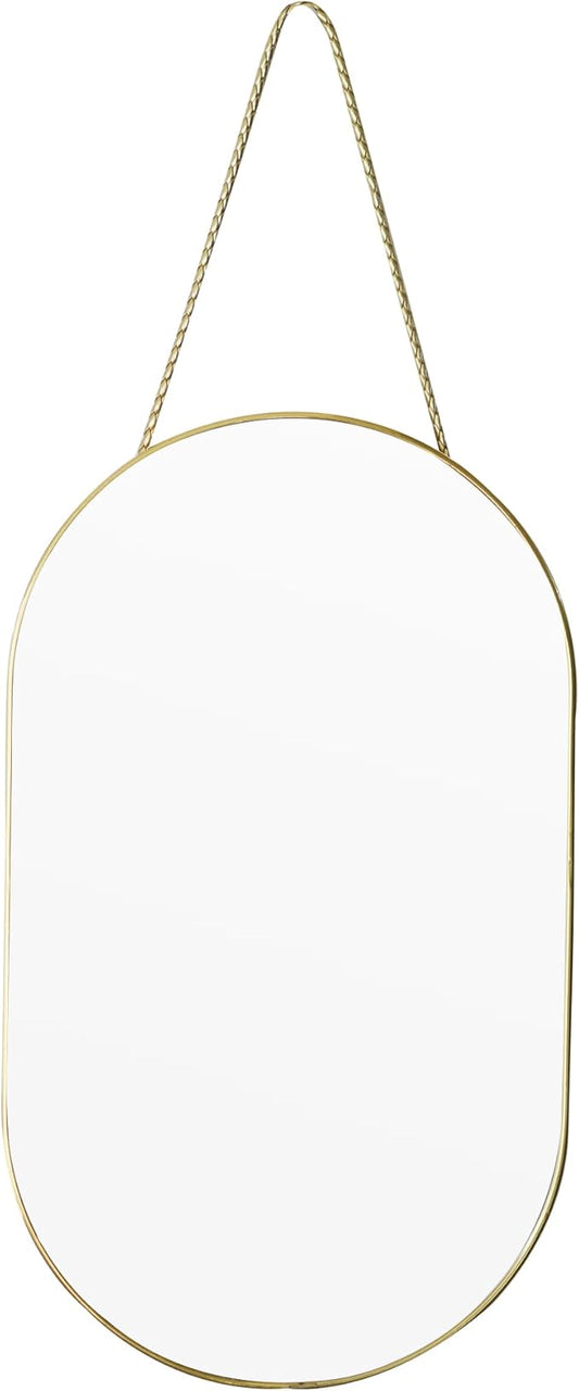 Gold Oval Mirror, Vanity Mirror by Unknown