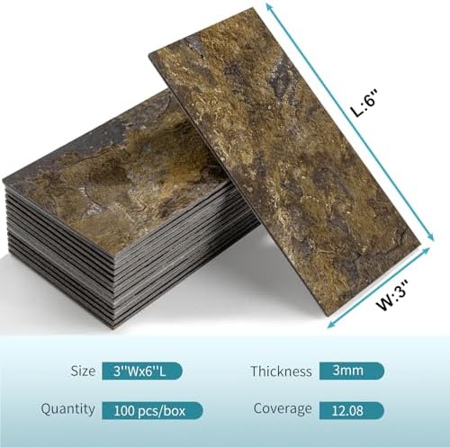 Vamos Tile 100-Pack Peel and Stick Backsplash Tile - Image 7