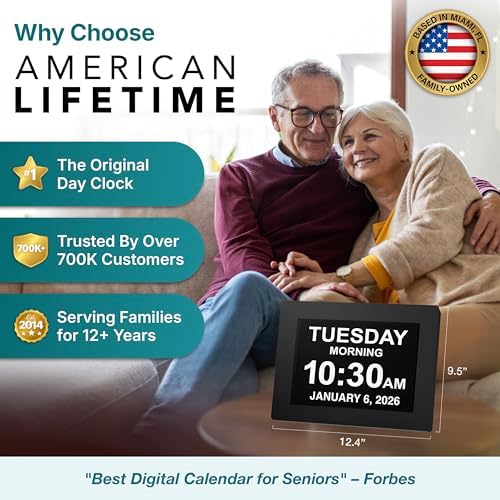 American Lifetime New 2026 Dementia Clock Large - Image 2