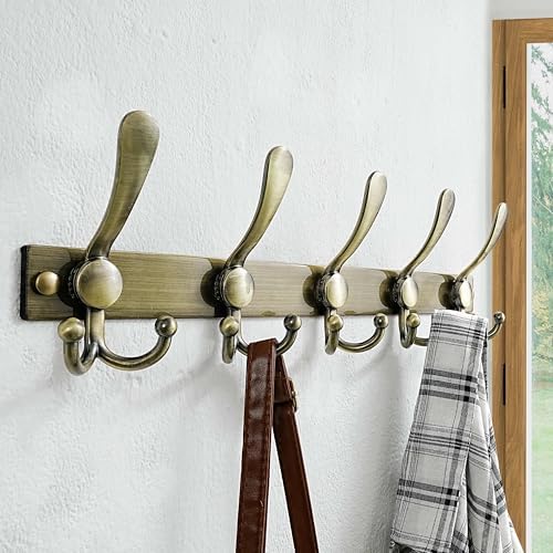 Dseap Coat Rack Wall Mount, Heavy Duty 12-Gauge Base vs Flimsy 1mm, - Image 4