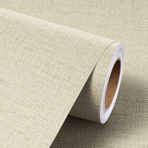 Livelynine 15.8x394 Neutral Textured Peel and Stick Wallpaper - Image 6