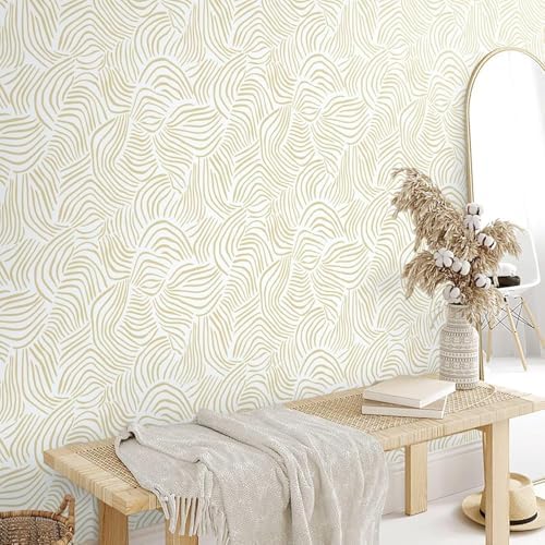 Dimoon 177" ｘ17.3 Modern Peel and Stick Wallpaper Boho Contact Paper White - Image 2