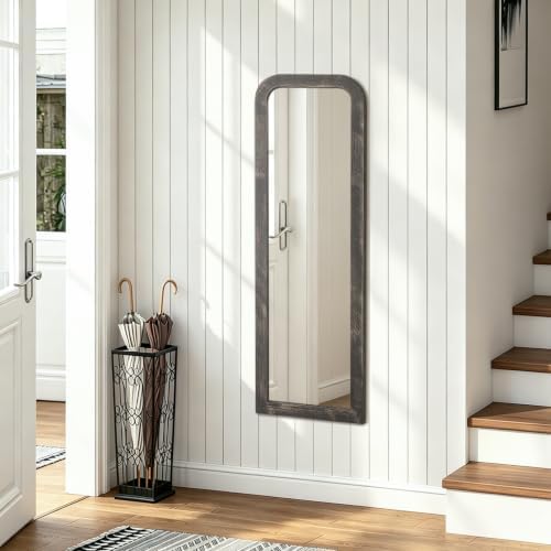 AAZZKANG Hanging Mirror Full Length Large Rectangle Wooden Framed 43"x14" - Image 7