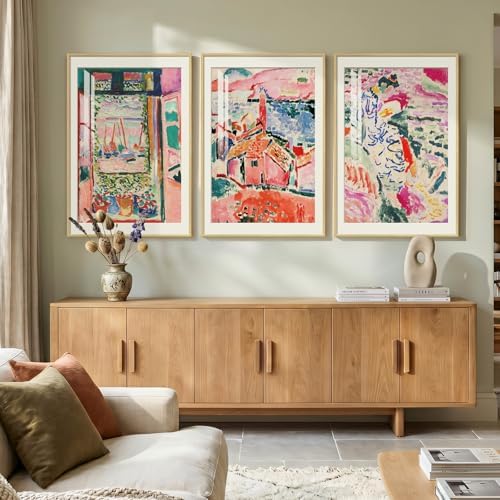 Large Framed Matisse Colorful Canvas Wall Art - Image 5