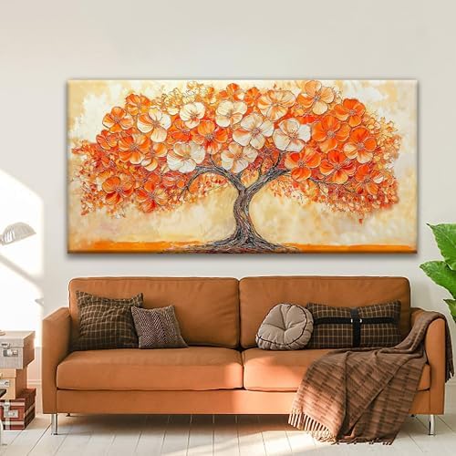Suconvng Canvas Art Wall Decor Orange Tree Large Wall Art - Image 5