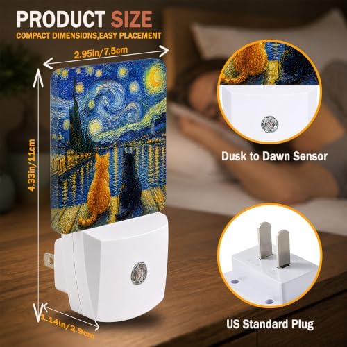 Night Light Plug into Wall, Auto Sensor Nightlights - Image 3