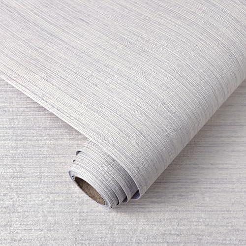 Light Purple Grasscloth Peel and Stick Wallpaper Fabric Wallpaper 15.7" x 472" by TAPETYLLER
