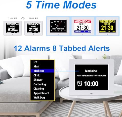 SSINI Dementia Clock Large Digital Calendar - Image 3