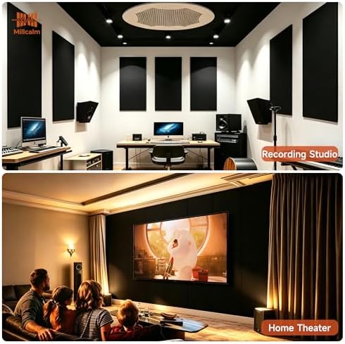 Acoustic Wall Panels Self Adhesive 47.2"x23.6", 4 Pack - Image 7