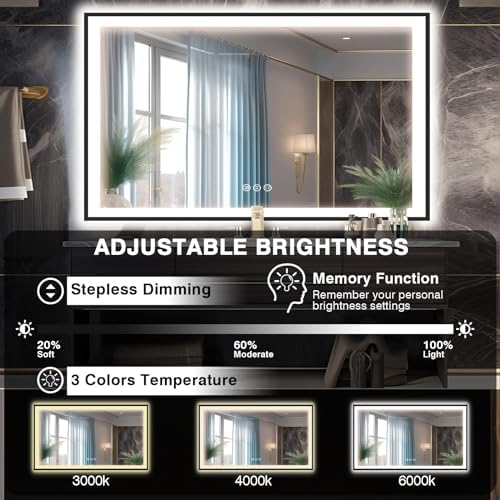EchosLife 60x40 LED Mirror for Bathroom - Image 5