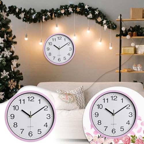 Wall Clock Large, Nonticking Decorative Classic Wall Clock Decorative, Battery - Image 5