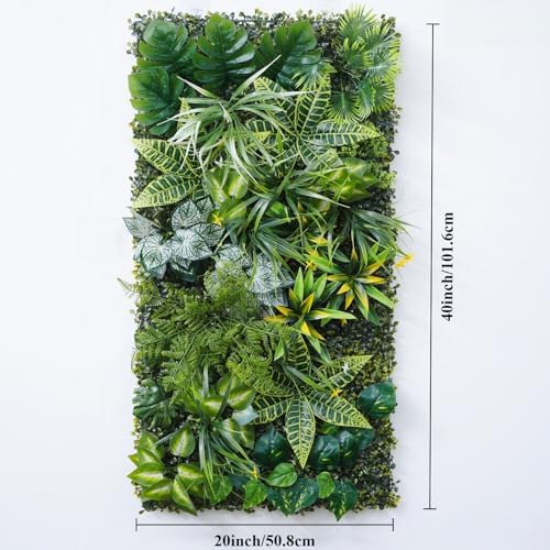 Artificial Greenery Wall Panels, 4 Pack, 20 x 40 in, Faux Grass Wall - Image 3