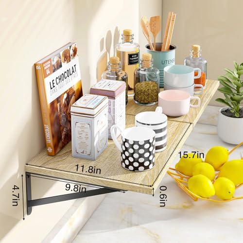 Fixwal 2pcs 11.8 in Deep Floating Shelves - Image 3