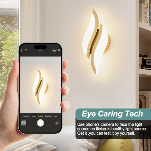 CANEOE Modern LED Wall Sconce Set of 2, 5CCT Dimmable Wall Light - Image 5