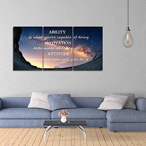 Yetaryy Large Canvas Quotes Wall Art Ability Motivation Attitude Inspirational - Image 4