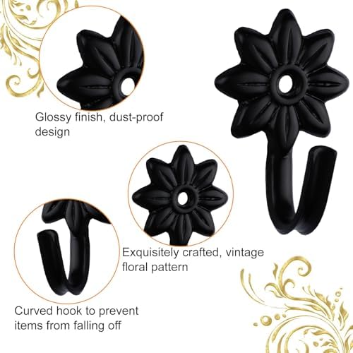 MOROBOR Flower Decorative Wall Hooks - Image 3