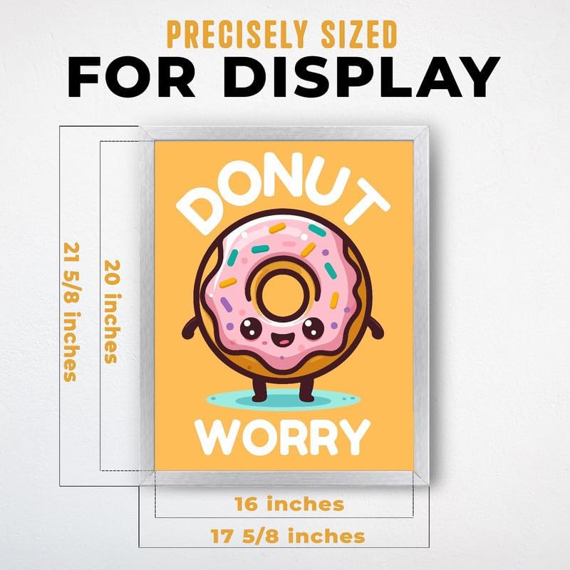 InkFlow Posters Donut Worry Canvas Poster - Image 3