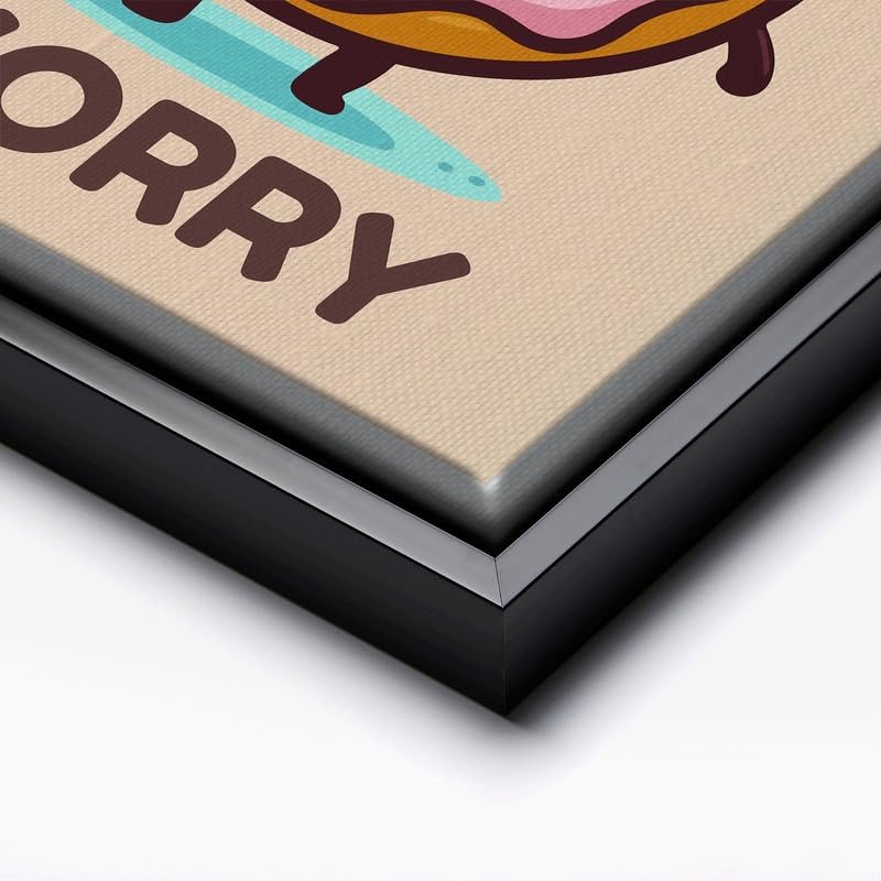 InkFlow Posters Donut Worry Canvas Poster - Image 2