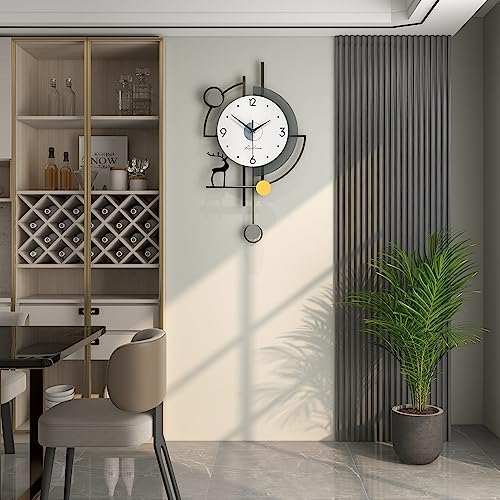 FLEBLE Extra Large Wall Clock for Living Room Decor Modern Clock Decorative - Image 3