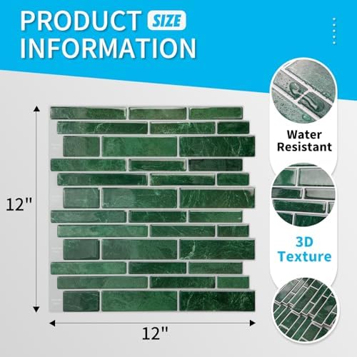 Art3d Marble Design Peel and Stick Backsplash, 12 x 12 in - Image 4