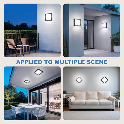 36W LED Outdoor Wall Sconces Black Exterior Lighting Fixture - Image 6