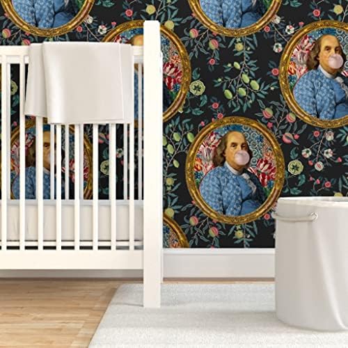 Spoonflower Ben Franklin Peel and Stick Removable Wallpaper - Image 6
