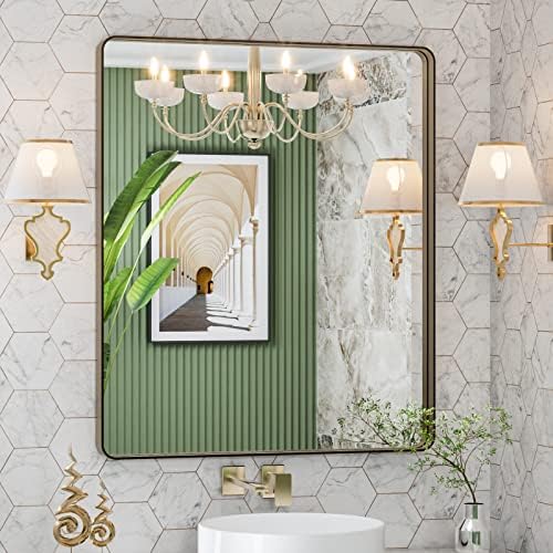LOAAO 30"X36" Bronze Bathroom Mirror by LOAAO