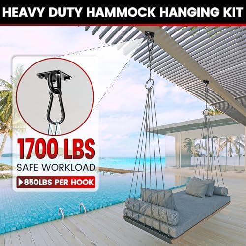 sprookber 304 Stainless Steel Pad Eye Snap Hook, M10 Ceiling Hook 1700Lb - Image 3