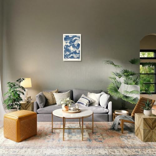Unframed Yasuragi Waves Canvas Wall Art 8x10in - Image 6