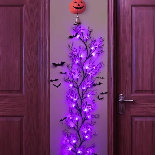 6 Ft Halloween Decor Vine with 45 LED Lights, Adjustable Shape - Image 5
