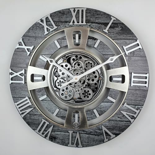 ImprovingLife The Gears Clock Real Moving Gear Wall Clock England Line) - Image 6